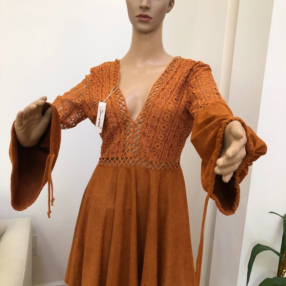 Ultra Sexy Ballon or Bell Sleeve Baby doll mini- dress or top!